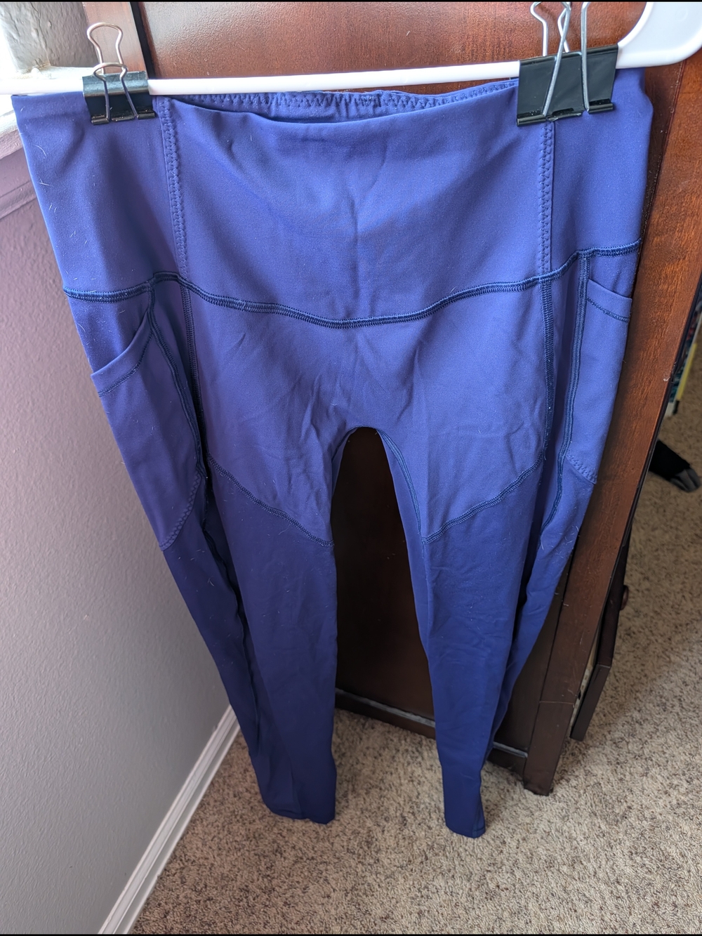 lululemon athletica Deep Blue High-Rise Leggings with Side Pockets